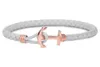 Paul Hewitt Lederarmband hellgrau rosé Produktbild-Vorschau 1