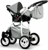 Kinderwagen-Set Craft Eco 4 in 1 in Grau-Weiß - 16 Teile - Produktbild-Vorschau 4