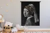 MuchoWow® Wandteppich Wandbehang Girl with a Pearl Earring Produktbild-Vorschau 3