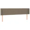 LED Kopfteil Taupe 163x16x78/88 cm Stoff Produktbild-Vorschau 3