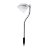 4x Edelstahl LED Solar Gartenleuchte Diamant Farbwechsler Produktbild-Vorschau 2