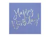 Happy Birthday Servietten, marineblau, 33x33cm (1 Packung / Produktbild-Vorschau 1