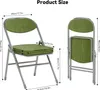 2er Set Klappstuhl Gepolstert,Klappstuhl mit Cord Dickem Produktbild-Vorschau 6