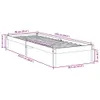 Massivholzbett Extra Lang ohne Matratze Weiß 90x220 Produktbild-Vorschau 9