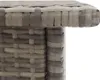 vidaXL Odkládací stolek šedý 50x50x47 cm z polyratanu Náhled obrázku produktu 3