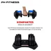 PH Fitness Nastaviteľná sada činiek 24KG Dark Blue - 2 Náhľad obrázku produktu 6