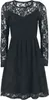 Gothicana by EMP Damen schwarzes Langarm-Kleid tailliert Produktbild-Vorschau 1