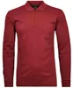 Ragman Langarm-T-Shirt Brusttasche mit Logo in rot