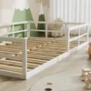 Bodenbett aus Metall Vitalispa Minno Weiß 205 x 125 cm ohne Produktbild-Vorschau 4