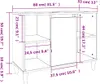 vidaXL Vanity Unit Black 80x33x60 cm Dřevěný materiál Náhled obrázku produktu 9