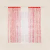 2er Pack Fadenvorhang 100x200cm Rot Vorhang Perlenvorhang Produktbild-Vorschau 3
