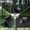 3-in-1-Regenmantel mit Kapuze, lang, mit Tasche Produktbild-Vorschau 4