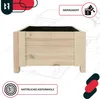 KOTARBAU® Houten Plantenbak - Kiefernhout - 50 x 50 x 30 cm Productafbeelding-voorbeeld 5