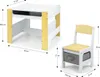 Milly Mally Möbel Set - Tisch und zwei Stühle Sven Natural Produktbild-Vorschau 7