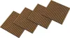 Four wooden acoustic wall panels are arranged diagonally on a white background. Anteprima dell’immagine prodotto