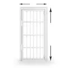 Türgitter ausziehbar 70–120 × 170–225 cm Weiß – Produktbild-Vorschau 1