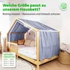 Hausbetthimmel aus Musselin - Hausbett Deko für Mädchen & Produktbild-Vorschau 4