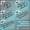 KESSER® Fahrradständer inkl. Parkschild | Mehrfachständer Produktbild-Vorschau 4
