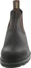 A front view of a brown leather boot. Náhľad obrázku produktu