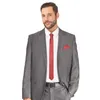 Krawatte Lachs slim aus Polyester einfarbig uni schmale 5 Produktbild-Vorschau 2