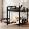Letto a castello in metallo, dimensioni 90x200 cm sopra e Anteprima dell’immagine prodotto 4