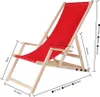 Mucola Strandstuhl mit Armlehnen Strandliege Holz Produktbild-Vorschau 5