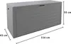 CASARIA® Gartenbox 280L UV-beständig Griffmulden Produktbild-Vorschau 7