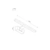 Wandlampe LED Aluminium B: 40 cm IP44 Schwarz neutralweiß Produktbild-Vorschau 7