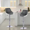 Barhocker 2er-Set, Barhocker aus Kunstleder mit Rückenlehne Produktbild-Vorschau 2