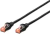 DIGITUS Patchkabel Cat6 S/FTP 2xRJ45 7.0m schw Hebelschutz Produktbild-Vorschau 1