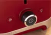 Close-up of a red toaster's control panel. Voir les images du produit