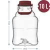 10 L Gärballon+ Hahn Weinballon Gärbehälter Flasche Produktbild-Vorschau 2