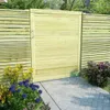 vidaXL Portail de jardin Pin imprégné 125x100 cm Voir les images du produit 2