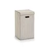 A striped laundry hamper with a lid and handles, shown against a white background. Anteprima dell’immagine prodotto