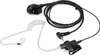 A product shot of a two-way radio earpiece with a coiled transparent tube and a black cable. Náhled obrázku produktu