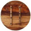 vidaXL Tischplatte Rund 60 cm 25-27 mm Altholz Massiv -  Produktbild-Vorschau 5