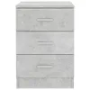 The Living Store Nachttisch Betongrau 38x35x56 cm Produktbild-Vorschau 4