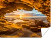 MuchoWow® Poster Höhle - Meer - Horizont - Sonnenuntergang Produktbild-Vorschau 1