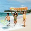 Aufblasbare Schwimmmatratze 188 x 71 cm orange - 58895 Produktbild-Vorschau 6