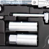 A close-up view of a tool kit, showing sockets and a ratchet. Produktbild-Vorschau