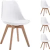 Esszimmerstühle ABBY 4er Set, Weiß - Essstühle mit Produktbild-Vorschau 2