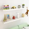 CASARIA 2x Étagères Murales Flottantes 70 cm Blanc MDF Voir les images du produit 2