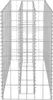 A wireframe rendering of a gabion raised garden bed. Anteprima dell’immagine prodotto
