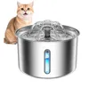Katzenbrunnen Edelstahl, 3L Blumen-Wasserfall Design mit Produktbild-Vorschau 1