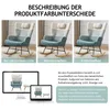 Sillón mecedora Merax con tapicería de bouclé y reposapiés, Vista previa de la imagen del producto 12