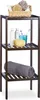 mensola da bagno relaxdays marrone 34,5 x 33,0 x 80,0 cm Anteprima dell’immagine prodotto 1