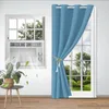 132x203cm Blue Blackout Thermal Door Curtain Solid Colour Náhled obrázku produktu 2