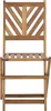 BELIANI Balkonset Braun Akazienholz Tisch quadratisch 58x58 Produktbild-Vorschau 5