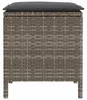 vidaXL Tabourets de jardin, lot de 2, gris et gris foncé, Voir les images du produit 4