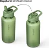 Trinkflasche 1L Sport Flasche Wasserflasche BPA frei grün Produktbild-Vorschau 3